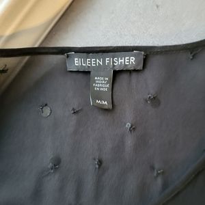 Eileen Fisher black sequin top